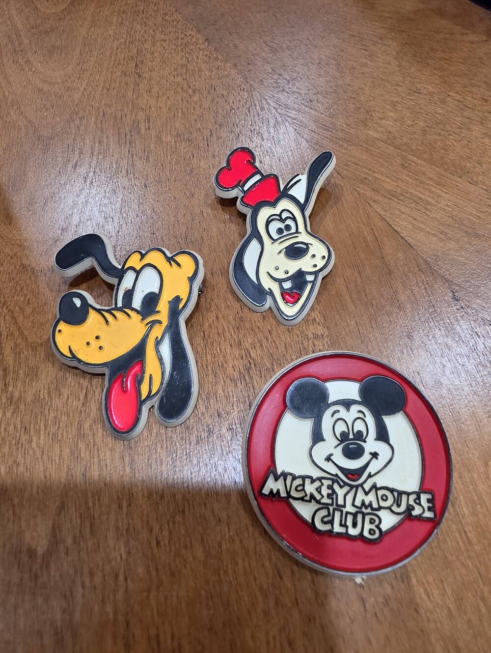 Mickey Mouse Club & Goofy Vintage Pins